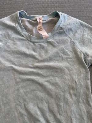 lululemon athletica Light Blue Short Sleeve Tee Dress thumbnail 3