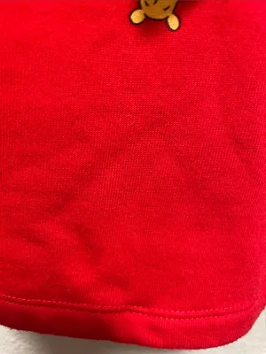 Disney Red Winnie the Pooh Cropped Hoodie Sweatshirt - Women thumbnail 8
