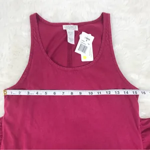 L*SPACE Cypress Burgundy Red Wrap Front Mini‎ Tank Dress Casual Beach Size Small thumbnail 12