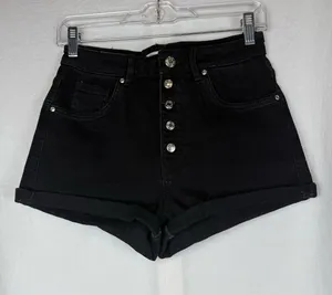 Zara‎ Black High Waist Women's Shorts thumbnail 1
