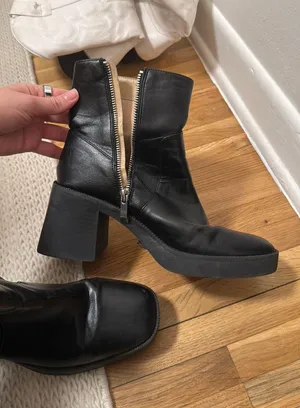 Princess Polly Black Booties thumbnail 2