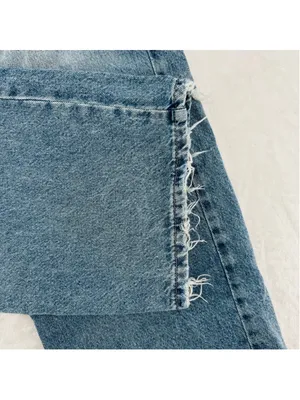 & Denim Jeans Ultra High Waist Wide Leg Faded Vintage Wash H&M Size 6 thumbnail 5