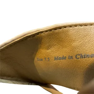 Dolce Vita Womens 7.5 Beige Woven Block Heel Slide Sandals Strappy Cork Heel thumbnail 4