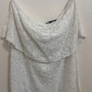 Lulu’s white lace strapless dress size L thumbnail 3
