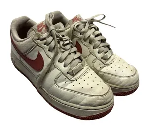 Nike Air Force 1 Women’s 8 White Rugged Orange DC9486-105 thumbnail 1