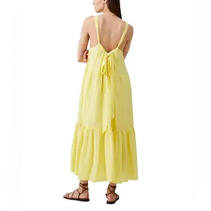 NWT french connection aleska textured dress - lemon gelato Large thumbnail 7