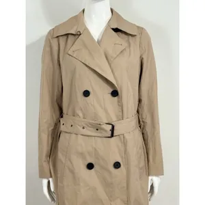 Everlane Women’s Brown Double Breasted Belted Trench Coat Long Jacket Size XS thumbnail 4