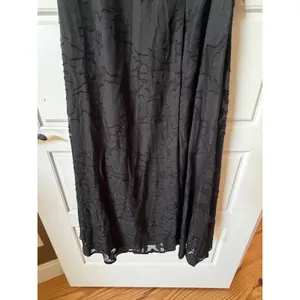 Lulus Amiri Black Floral Burnout Shift Maxi Dress XS Gothic Romantic Formal thumbnail 7