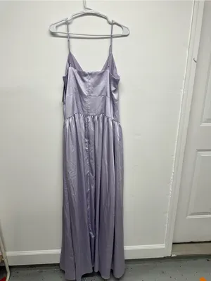 Club L London Jonas Lilac Plunge-Neck Drop Waist Maxi Dress - NEW thumbnail 14