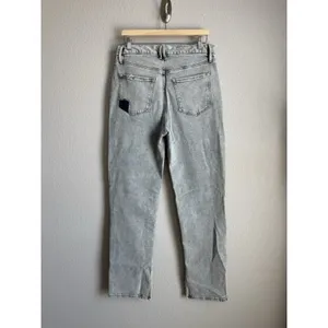 Good American Vintage 90s Straight Leg Jeans Patchwork Pocket Grunge Indie 12/31 thumbnail 9