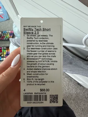 Lululemon grey short sleeve swiftly tech thumbnail 5