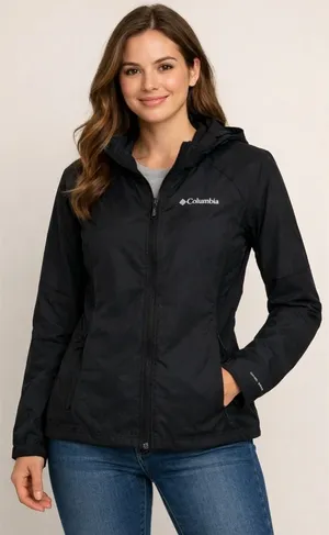 Columbia Women's Black WindBreaker Hiking Jacket - Lightweight. Size-Medium thumbnail 1