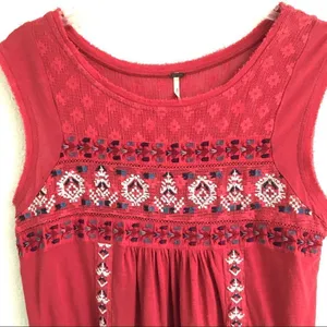 ‎Free People embroidered tank top XS thumbnail 5