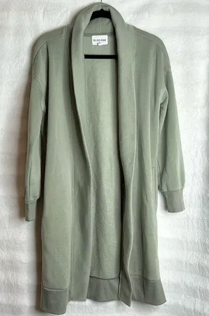 Olive & Oak Lounge Duster women’s Sweaters cardigans olive green size small. thumbnail 1