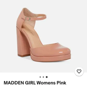 Women 9.5 blush pink Elegant chunky Platform Heels ‘Madden girl’ thumbnail 2