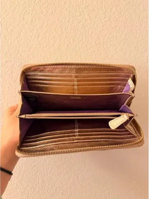 Sparkly Gold Vintage Coach Wallet thumbnail 3