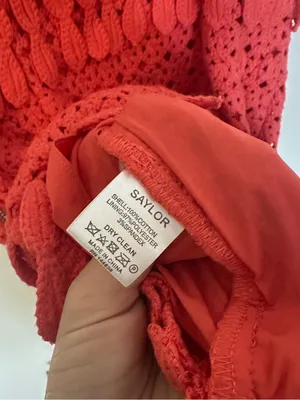 Saylor Tuckernuck Caitriona Fringe Minidress coral small thumbnail 5