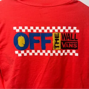 VANS Orange Long Sleeve Crop Top! thumbnail 4