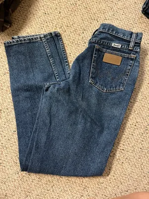 Wrangler Mom Straight Jeans Classic Blue Women's Jeans 5/6 thumbnail 1