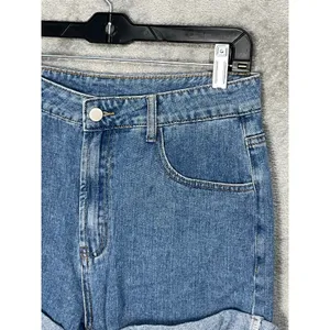 Cider Denim Mom Jean Shorts Size Large High Rise Summer Beachy Vacation thumbnail 2