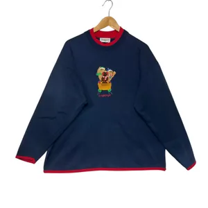 Vintage Longaberger Homestead Navy Sweatshirt Bear Sweater Weather Cozycore XL‎ thumbnail 2