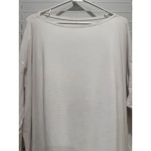 Lululemon Back in Action Long Sleeve Top Womens L/12 White Oversized Boat Neck thumbnail 2