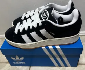 Women's size 7.5/Mens size 6.5 Adidas Campus 00s Black white gum thumbnail 1
