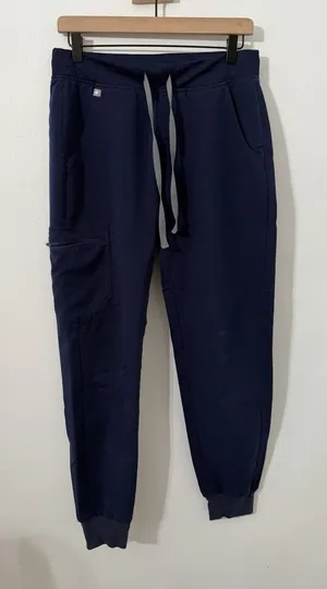 Figs Zamora Jogger Scrub Pant Navy Blue Pockets Small Medical Drawstring thumbnail 1