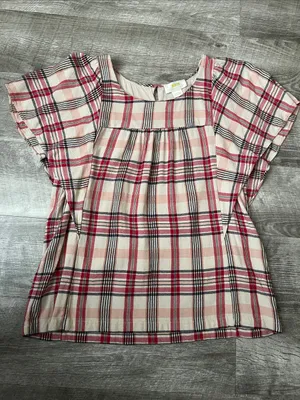 ANTHROPOLOGIE Maeve Priscilla Plaid Blouse thumbnail 3