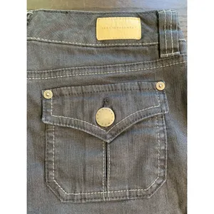 Sergio Valente Womens Wide Leg Denim Pants Charcoal Gray Sz 4 Minimalist Casual thumbnail 12