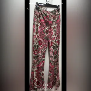 Free People Paisley Design Pull On Stretch Pants. Size Medium thumbnail 4