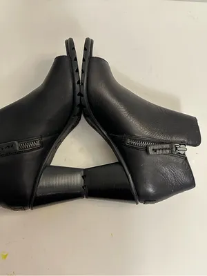 Sorel Nadia NL2842-010 Ankle Boot Peep Toe Woman’s Black Leather Size 9.0 - EU40 thumbnail 7
