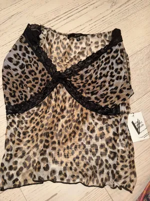 Vibe Leopard Print Tank Top Multiple Size XL thumbnail 1