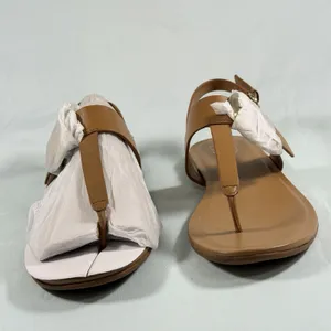 Naturalizer Size-10M Womens Taylor T-Strap Slingback Flat Sandal Tan Leather‎ thumbnail 8