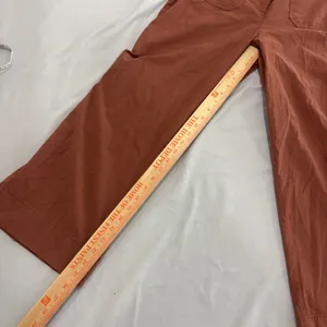 Maison d'Amélie Paris Rust Brown Wide Leg Crop Utility Pants Linen Blend Size 8 thumbnail 10