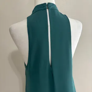 The Impeccable Pig Dress Green Halter Keyhole Mini Flowy Shift Wedding Party M thumbnail 5