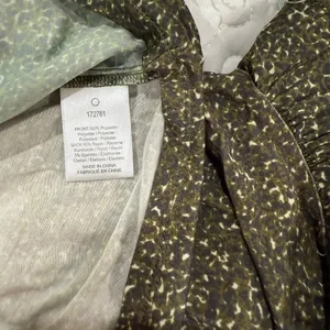 Anthropologie Y2K‎ Green Print blouse thumbnail 7
