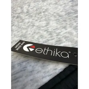 Ethika Black Raw Edge Women's Shorts Floral Graphic Drawstring Waist‎ Size L NWT thumbnail 2