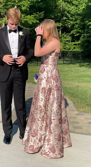 City Vibe Pink Jacquard Dress thumbnail 1