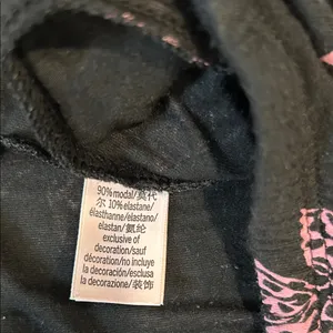 Victoria's Secret Heavenly by Black Pink Butterfly Two Piece Pajama Sleep Set thumbnail 9