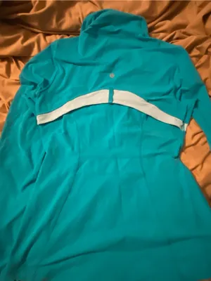 Lululemon Teal Define Jacket with Reflective Stripes thumbnail 6