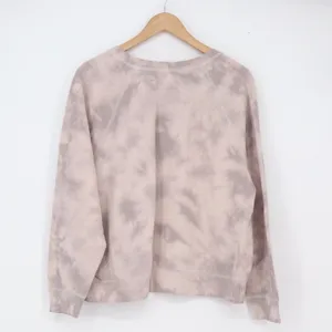 Old Navy Sweatshirt Womens L Raglan Tie-Dye Mauve Grey French Terry Excellent thumbnail 4