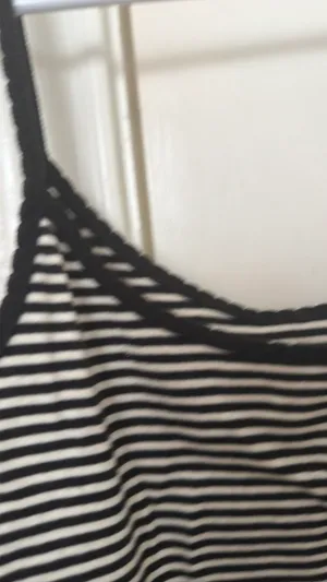 Brandy Melville Tank Striped Black White thumbnail 5