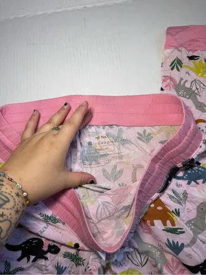 Little Sleepies Jurassic Jungle Pink Pajama Pants thumbnail 2
