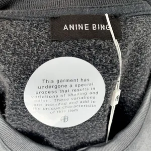 Anine Bing Vintage Bing Eagle Graphic Sweatshirt Black S NWT thumbnail 7