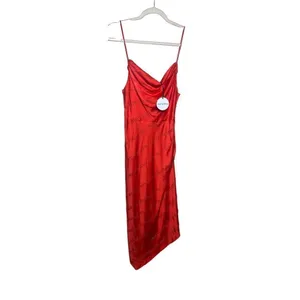 Retrofete Lilly Red Sequin Midi Slip Dress NWT Sz. S thumbnail 6