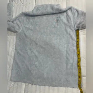 Disney Baby Blue Cowl Neck Tinkerbell Fleece Pullover M thumbnail 5