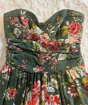 BOG Collective Floral Strapless Jumpsuit/Romper thumbnail 1