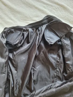 Vintage 90s Express World Brand Black Trench Coat Dress Jacket Women's 5/6 Small thumbnail 9