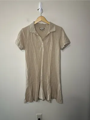 Tuckernuck Sandstone Pique May Polo Dress size medium preppy tennis minimalist thumbnail 3